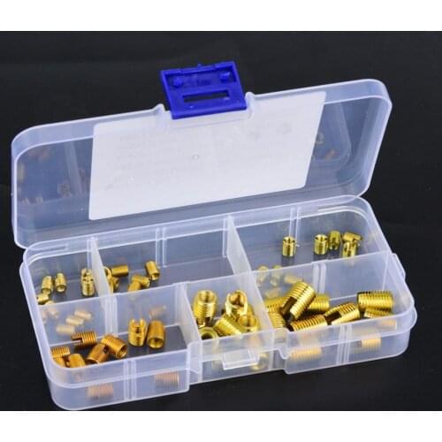 60Pcs 302 Type Carbon Steel Self-tapping Screw Thread Inserts Accessories Stainless Steel Insert