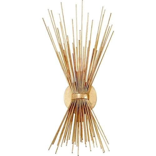 American Retro Old Straw Branch Wall Lamps Bedroom Clothing Store Designer European Living Room Industrial Sconces Wall Lights