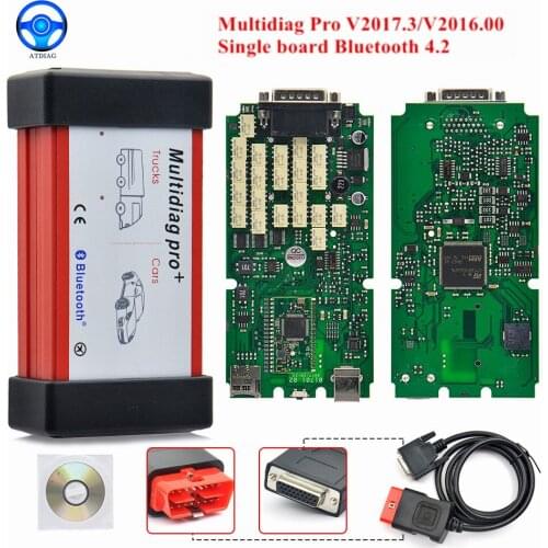 Multidiag Pro+ Keygen Car Diagnostic Tool OBD 2 OBD2 Bluetooth For Cars/Trucks V2017.3 VCI For Scania Truck OBD2 Auto Scanner
