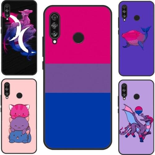 Bisexual Bi Pride Dragon Space LGBT For Huawei P20 Lite P30 P40 Pro P Smart 2019 2021 Nova 5T Case For Honor 10i 20 8A 8X 9X