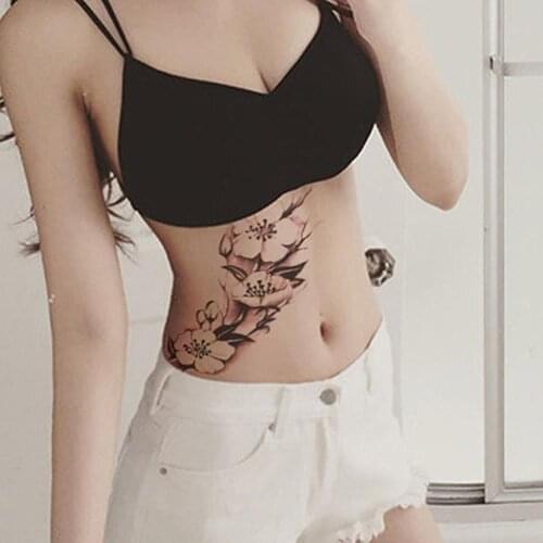 Plum Flower Tattoo Stickers Cute Tatoo Art Cool Stuff Body Jewelry Cheap Things Makeup