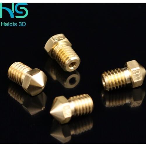 Haldis 1Pcs Hoge Kwaliteit Scherpe Nf V6 Nozzles Voor 3D Printers Hotend E3D Nozzle Voor 3D Printer Nozzles Hotend bmg Extruder