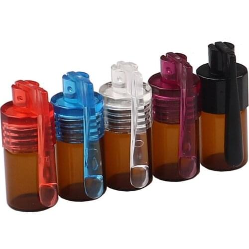 36MM Small Glass Pill Box Portable Medicine Storage Airtight Waterproof Pill Box