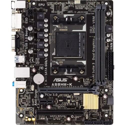 ASUS MB A68HM-K A68H DDR3 ATX GLAN SATA3 COM DSUB DVI Motherboard, Computer, Desktop, 2021,USB 3.0 Boost,UEFI BIOS, DIGI + VRM