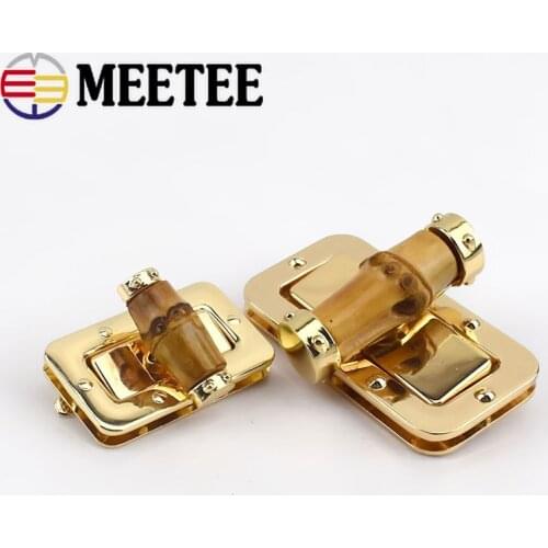 2/4pcs 25x42/33x61mm Bamboo Metal Turn Lock Snap Women Bag Twist Lock Clasps Closure DIY Metal Buckle Hardware Accessories E6-16