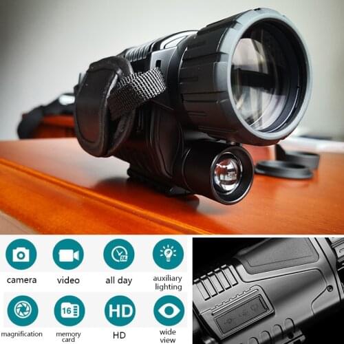 Infrared Digital Night Vision Monocular Infrared Scope Hunting Telescope 5x40 Long Range with Built-in Camera