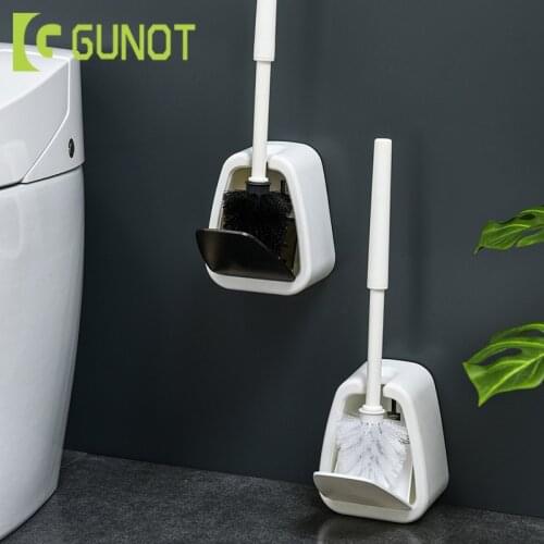 GUNOT Wall-mounted Toilet Brush Household Cleaning Product For Bathroom Long Handle Cleaning Brush Bathroom Accessories Set
