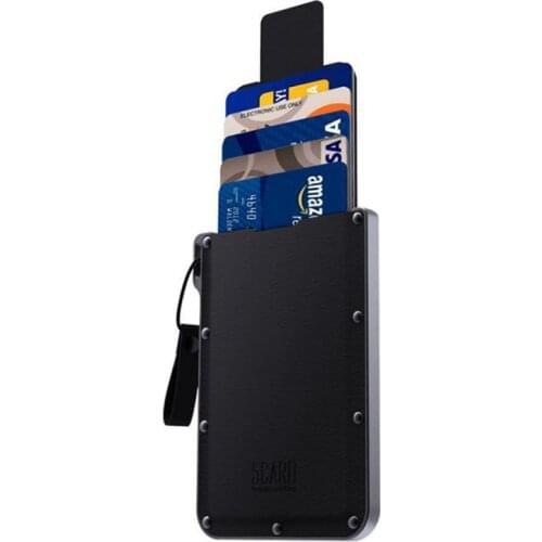 2021 New Genuine Leather Pulled Men Women Slim Wallets Mini Portable Bank Business ID Cards Holder Ultra-Slim Women Short Purses