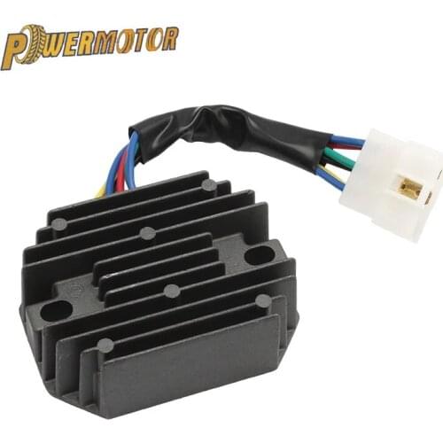 New Voltage Regulator Rectifier Motorcycle Ignition for Kubota & Grasshopper RS5101 RS5155 6 Wire Metal Black DC 12V Accessories