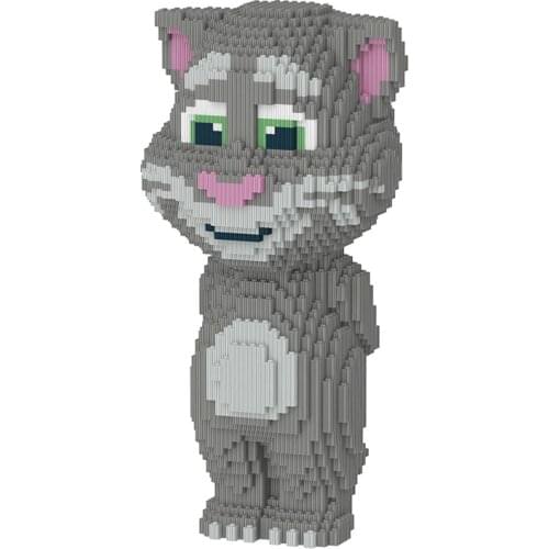 Officially Authorized Talking Tom Cat Micro-Particle Building Blocks Educational Assembly Changeable Building Blocks Toy Manufac