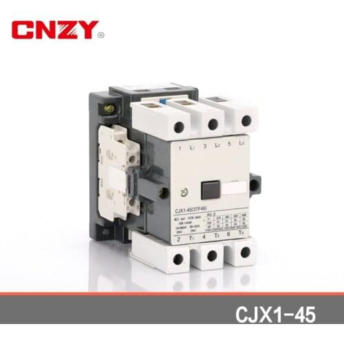 Full silver contact AC contactor CJX1-45 / 22 3TF46 electromagnetic contactor 3-pole contactor 24V 36V 110V 220V 380V 2NO + 2NC