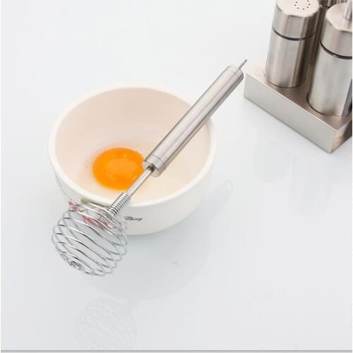 1PC New Stainless steel Manual Egg Beater Cream Flour Muddler Kitchen Tools KX 145