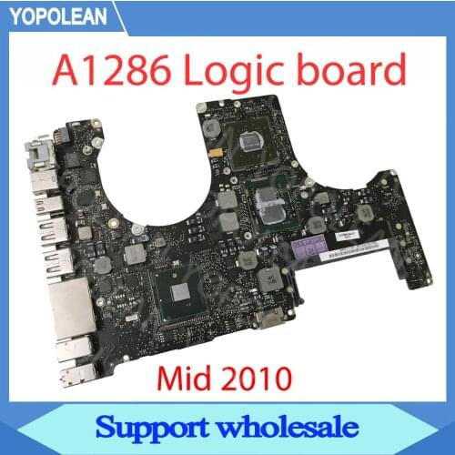 Fully Tested 2.4/ 2.53 2.66GHz CPU i5 i7 Motherboard 820-2850-A For Macbook Pro 15" A1286 Logic Board Mid 2010 MC371 MC372 MC373