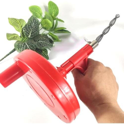 5m Kitchen Bathroom Sink Pipe Drain Cleaner Pipeline Hair Cleaning Removal Shower Toilet Sewer Clog Long Metal Wire Spring Hook