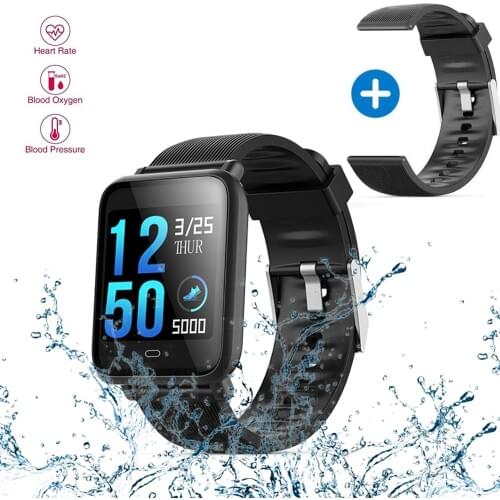 Blood Pressure Heart Rate Monitor Smart Watch IP67 Waterproof Sport Fitness Trakcer Watch Men Women Smartwatch