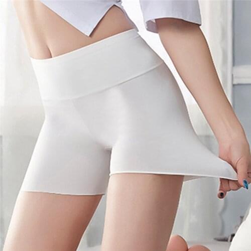 Women Safety Shorts Pants Seamless High Waist Panties Seamless Anti Emptied Boyshorts Pants Girls Slimming Underwear