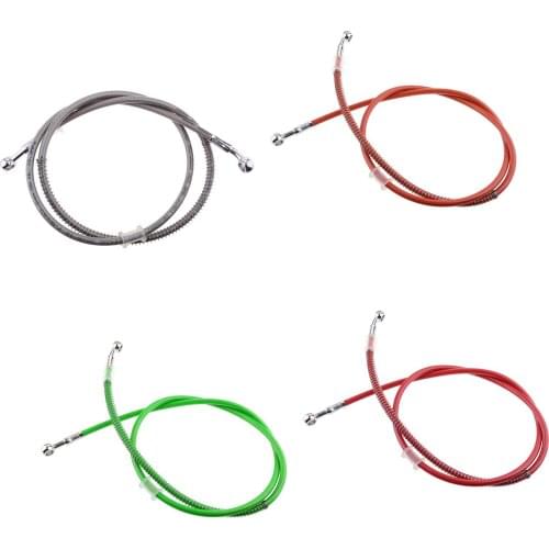 4 Pieces 150cm Universal Motorcycle Brake Braided Hose Line Pipe