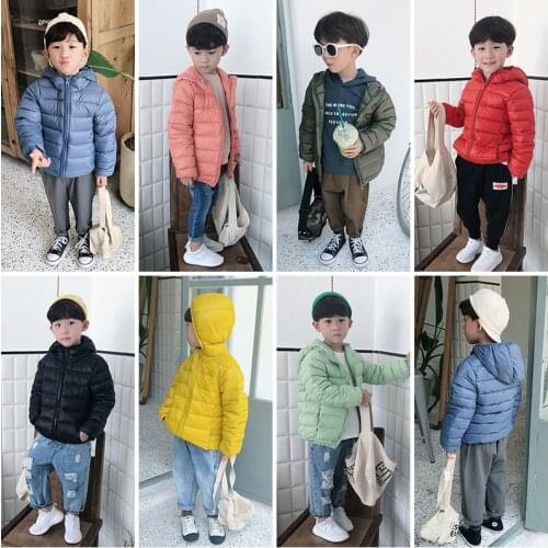 High Quality 90% Duck Feather Ultra Light Boys Girls Childrens Autumn Winter Jackets Baby Down Coat Jackets Outerwear CA439