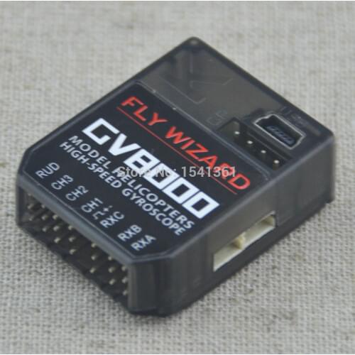 High-Speed Mini GV8000 / KBAR 3 Axis Gyro Flybarless System For ALIGN T-REX etc. 450 550 600 700 RC Helicopter