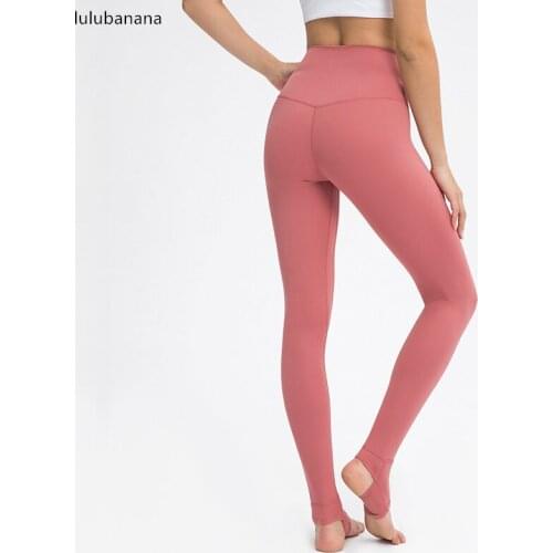 Lulubanana Womens High Waist Stirrup Leggings Sports Pants Tights Gym Dance Workout Yoga Pants