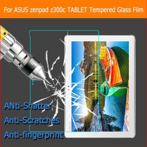 0.26mm 2.5D Tempered Glass film for ASUS zenpad 10 Z300C 10.1" tablet PC Anti-shatter front Screen Protective protector lcd film