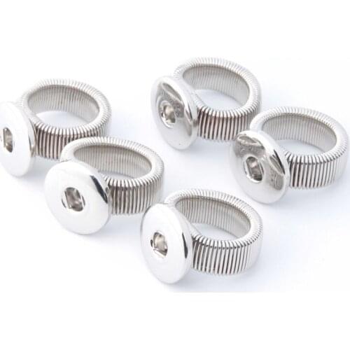 1pcs HOT sale DIY fashion snaps button metal ring for snap buttons fit 18/20mm ginger snaps buttons charm SR18-1