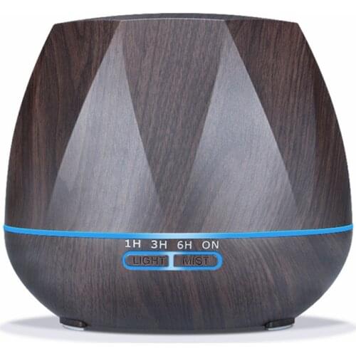 500ML Aroma Diffuser Large Office Essential Oil Diffuser Cool Mist Humidifier For Bedroom Quiet with 7 Color LED Night Light
