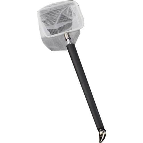 Aquarium Tank Fish Shrimp Skimming Net Mesh Extendable Stainless Steel Handle Cleaning Tools Kit Supplies