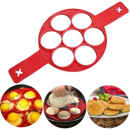 Pancake Maker Nonstick Cooking Tool Round Heart Pancake Maker Egg Cooker Pan Eggs Mold Kitchen Baking Accessories 3
