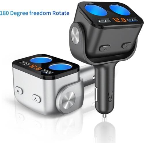 Qc3.0 Car Charger Car Multi-Function Cigarette Lighter One plus Two Three Conversion Plug USB Car Charger Phone Fast Charger