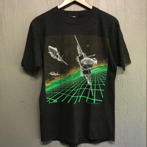 Cool Design US Air Force F-15 Eagle Jet Fighter Line Drawing T-Shirt. Summer Cotton Short Sleeve O-Neck Mens T Shirt New S-3XL