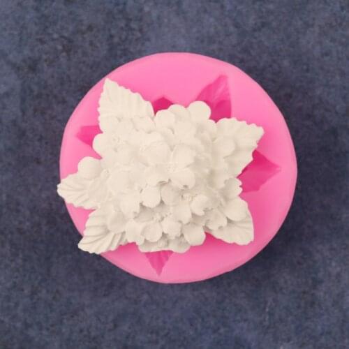 Clove Flower Hydrangea Chrysanthemum Flower Liquid Silica Gel Sugar Mold Chocolate Cake Mold Decoration Mold Baking Decorative
