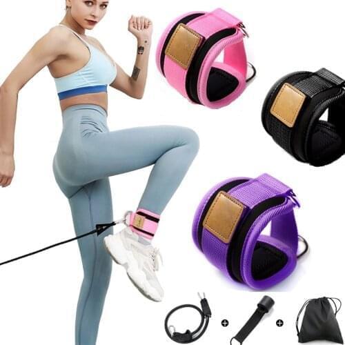 D-Ring Ankle Strap Attachment for Cable Machines Gym Resistance Training Ankle Cuffs Legs Weights Exercises Hip Training Fitness