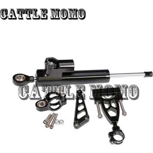 Motorcycle Steering Damper Complete Set Aluminum CNC Bracket kits for HONDA CB400 VTEC 1999-2012 2000 2001 2002 2003 2004 2005