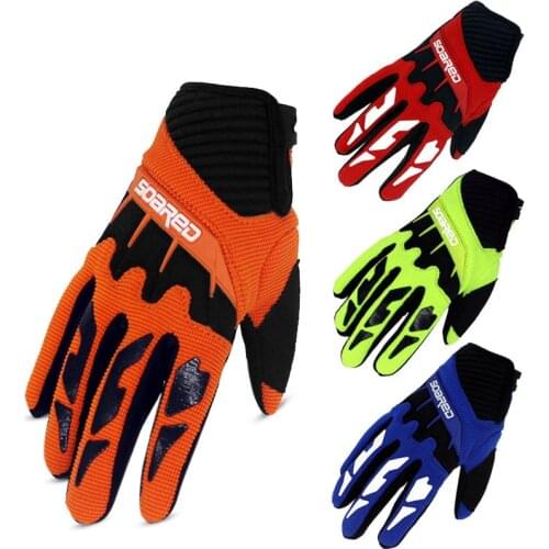 Children Gloves Kids 3-12 Years Old Skating Scooter Bicycle Cycling Full Finger Protection Gloves Cycling Equipment Accessories