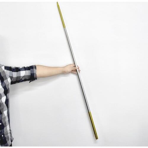 150CM Length Golden - Silver Color Metal Appearing Cane Magician Stage Street Magic Tricks Gimmick Illusion Silk to Magia Wand