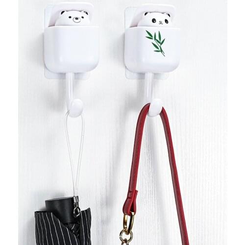 Cute Room Decor Hook Clothing Rack Organizer Storage Aromatherapy Tablets Air Purifier Squirrel Bear Sticky Hooks Key Holders