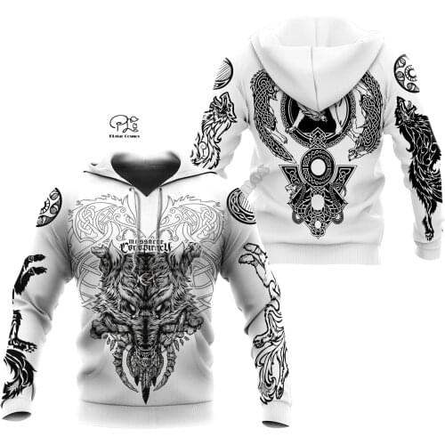 PLstar Cosmos Viking Armor Tattoo Warrior God Odin Symbol Fashion Tracksuit 3D Printed Men/Women Hoodies/Sweatshirts/Jacket