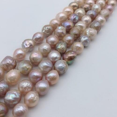 Natural Multicolor around 11-13MM Pearl 16" Nuclear Baroque Loose Beads