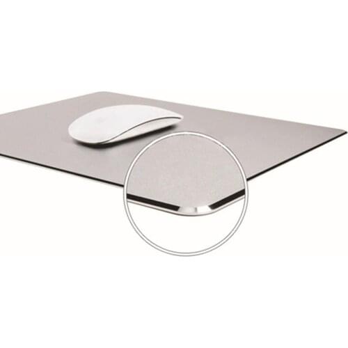Aluminium Alloy Anti-Slip Office Home Gaming Mouse Mat Pad Computer Accessory