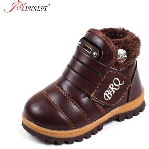 2019 New Childrens Boots Warm Botas For Boys Girls Kids Plush Hand Stitching Cotton Winter Boots