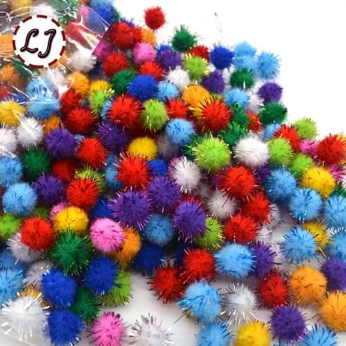 New 50pcs/lot 15mm mixed color polyester pom pom ball for garment home christmas party carft decoration DIY accessories material