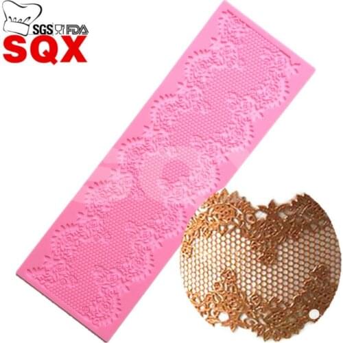 Wholesale Silicone mold Sugar lace mat Decoration mold Fondant cake mold kitchen accessories LS70