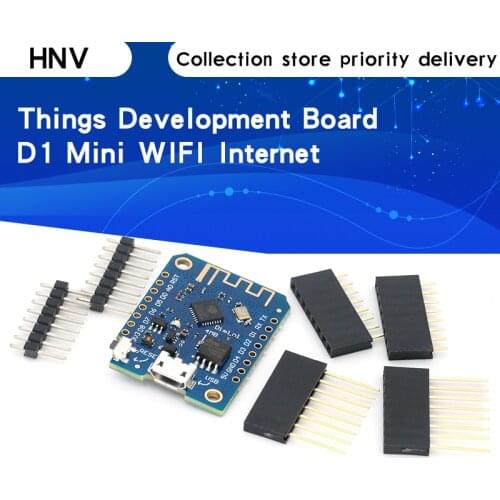 Wemos D1 Mini V3.0.0 WIFI Internet of Things Development Board Based ESP8266 CH340 CH340G 4MB For Arduino Nodemcu V2 MicroPython