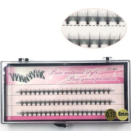 60 Clusters/box Cluster eyelashes,thick Individual eyelash extension Eyelashes bunches professional makeup false eyelashes
