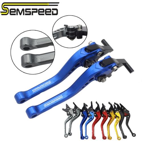 SEMSPEED Motorcycle New 3D Rhombus Short Brake Clutch Levers Handle Grips End For Honda PCX 150 125 PCX125 PCX150 2010-2019 2020