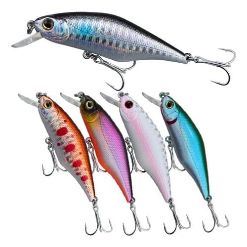 Fishing Lures Wholesale 55mm 6.5g Minnow Lure Hard Bait Sinking Bass Fishing Wobbler Hard Lure