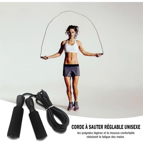 Skipping Rope Unisex Adjustable Anti-Slip Handles Jumping Ropes For Workout Speed Skip Training Household Gym Skipping Rope