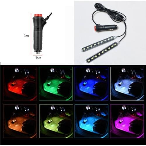 Car interior LED foot sole decoration light strip for Suzuki SX4 SWIFT Alto Liane /Grand Vitara/ Jimny/ SCross/ Splash/ Kizashi