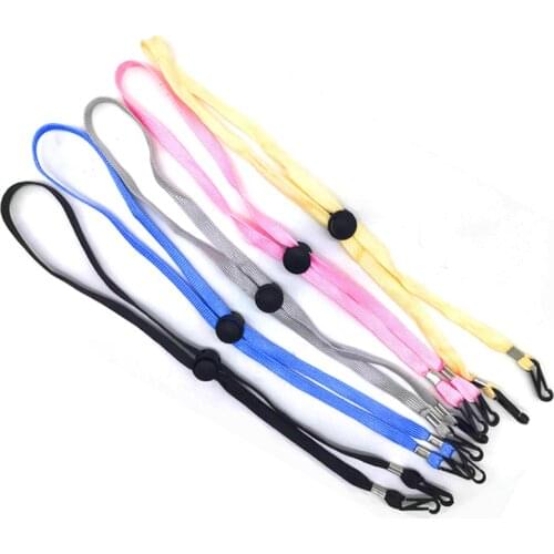 1PC Color Mask Hanging Rope Face Mask Lanyard Disposable Mask Lanyard Holder Adjustable Traceless Ear Hanging Rope With Two Hook